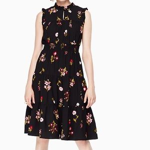 Kate Spade In Bloom Smocked Waist Dress, 2, NWOT